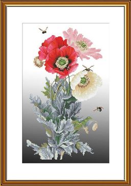 Набор для вышивания Нова Слобода СР 2262 Медовые маки 20 х 34 см