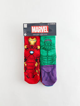 Marvel Desenli Erkek ?ocuk Soket ?orap 5li - Waikiki фото 3