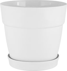 Цена за 2 шт. Горшок для цветов InGreen Villa de Fiori с фикс. подд. 1,1л, D130мм, белоснежный жасмин IG660010048