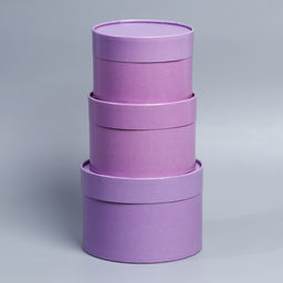 Набор шляпных коробок 3 в1 (16*10,14*9,13*8,5) лавандовый - Дарите счастье фото 2