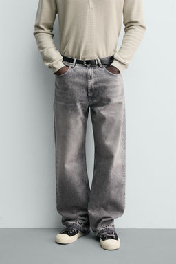 JEANS LOOSE FIT / Gris - Zara фото 2