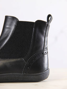 Босоногие ботинки 362.NATAbl.Черный/шерсть