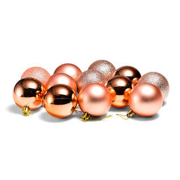 Набор шаров (6см) "Бронзовое настроение" в пакете