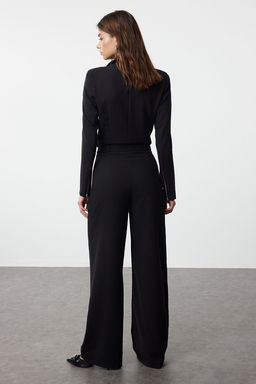 TRENDYOLMILLA Bej Wide Leg/Genis Paca Yuksek Bel Dokuma Kumas Pantolon TWOSS23PL00314  фото 18