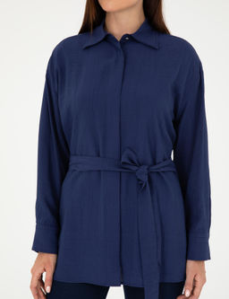 Lacivert Oversize Uzun Kollu G_mlek - Pierre cardin фото 6