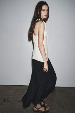 ZW COLLECTION COMBINED HALTER DRESS - Zara фото 4