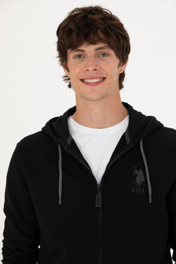 Свитшот мужской U. S. Polo Assn черный из хлопка - U.s. polo assn фото 16
