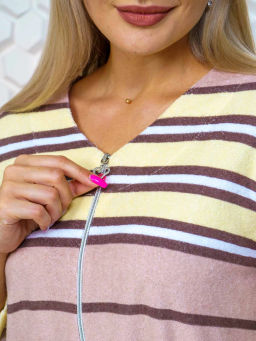 Халат женский, цвет коричневый