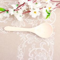 Цена за 10 шт. Ложка деревянная, без росписи, заготовка для творчества, фрезерная, салатная, 6×21 см