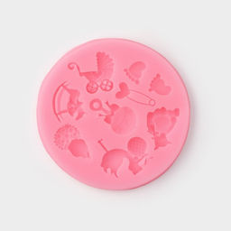 Молд Доляна Для новорождённого, силикон, d=7.5 см, розовый