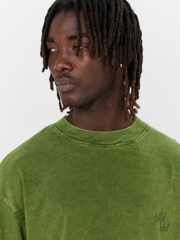 Футболка Mark Formelle мужская зеленый с обработкой и надписью хлопок  фото 4