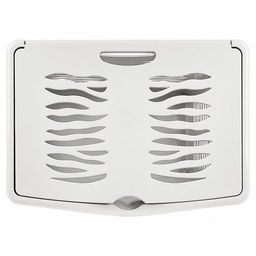 Keeplex Корзина для белья с откидной крышкой пластмассовая Regular, 60л, 48х34,5х59,5см, белое облако (Россия) - Домашняя мода фото 3