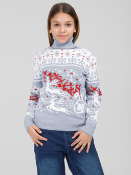 Свитер для девочек - Синий мир фото 14