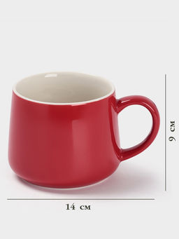 Кружка новогодняя «Дед Мороз», 300 мл, керамика, красная