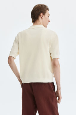 Polo en punto trenzado Regular Fit - H&m фото 5