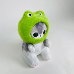 Мягкая игрушка Котик в шапочке животного 24 см - Storyland фото 4