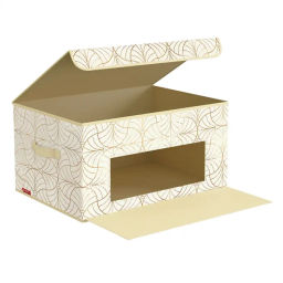 VAL LS-BOX-DDM Короб стеллажный с откидной стенкой, с крышкой, 50*35*25 см, LINE SUN, шт