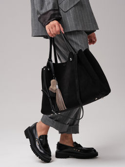 Замшевая сумка с матрешкой Vasilisa DBR 31210 черный фото 8