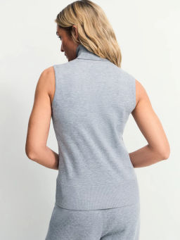 Топ без рукавов с воротником стойкой / Zarina  фото 5