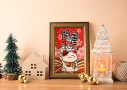 ФРЕЯ PKZ/PS-049 Набор для раскрашивания по номерам (на картоне) 30 х 20 см Манеки-неко