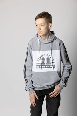 Худи Футер 2-х ниточный, 75% хлопок, 20%  полиэстер, 5%  лайкра. - Relay фото 5