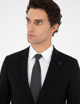 Черный костюм узкого кроя - Cacharel фото 2