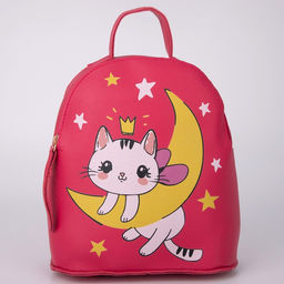 Рюкзак детский Котик на луне, 22х20х10 см - NAZAMOK KIDS фото 3
