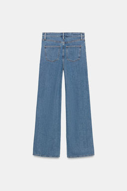 JEANS ZW COLLECTION WIDE LEG TIRO ALTO / Azul - Zara фото 7