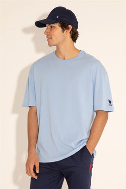 Мужская голубая футболка - U.s. polo assn фото 12