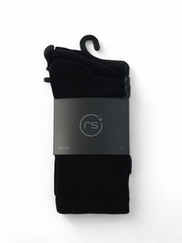 Носки мужские спортивные хлопковые, набор 3 пары Resport, размер 42-45, чёрные