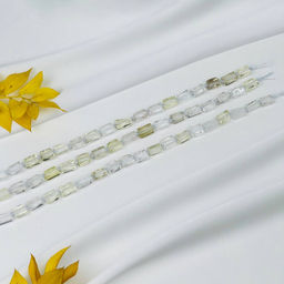 Бусины для украшений из Горного Хрусталя и Лимонного кварца 40 см