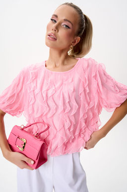 Блузка Лили (розовый) - Эльза фото 6