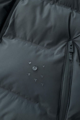 ABRIGO ACOLCHADO ETIQUETA WATER REPELLENT / Gris - Zara фото 9