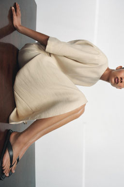 SANDALIA PIEL PLANA / Negro - Zara фото 3