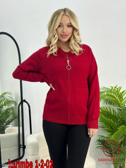 кофта женская на молнии оверсайз - Bruno фото 5