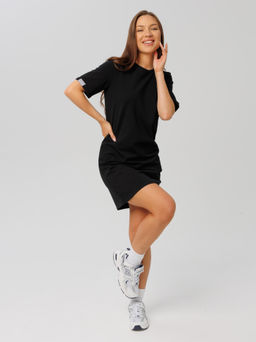 ***Трикотажное платье LINGEAMO черное ВП-05 (7)  фото 7