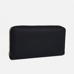 Цена за 2 шт. Кошелёк на молнии, большой, 4 отделения, с прострочкой, чёрный
