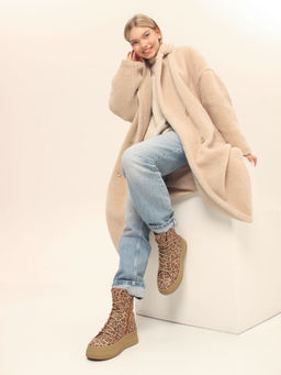 Ботинки 215.warmbr.Коричневый леопард/мех