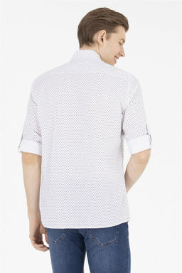 U. S. Polo Assn Мужская темно-синяя рубашка с длинным рукавом - U.s. polo assn фото 12