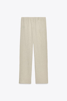 TEXTURED BAGGY TROUSERS - Zara фото 7