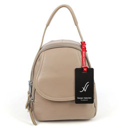 Женский кожаный рюкзак SV-13062 Хаки - Sergio valentini фото 2