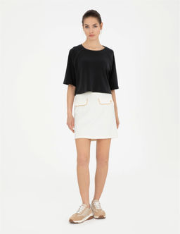 Ekru A Kesim _rme Etek - Pierre cardin фото 3