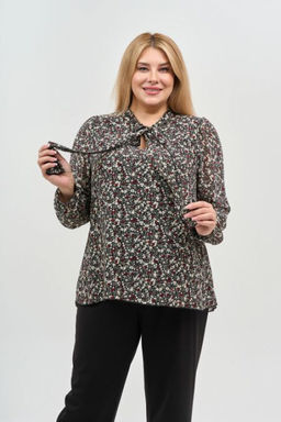 Блуза Luxury Moda 1069 черно-белый