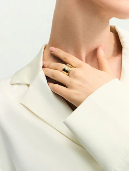Кольцо с мятой фактурой / Zarina  фото 3