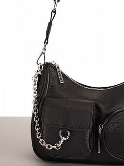 LACCOMA сумка Y1669-черный натуральная кожа хлопок