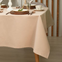 Скатерть «Этель» Kitchen, 150×110 см, бежевая, 100% хлопок, саржа 220 г/м²