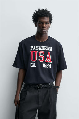 TEXT PATCH T-SHIRT - Zara фото 2