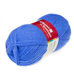 Подмосковная пряжа Россия ТР  50%шерсть 50%акрил 10х100г/250м Цвет:0794-Глубокий синий