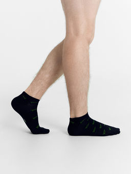 Цена за 5 пар! Носки мужские черные с рисунком в виде оригами из самолетиков