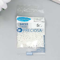 Цена за 2 шт. Бисер Чехия Preciosa 5 г 10/0 (47102)